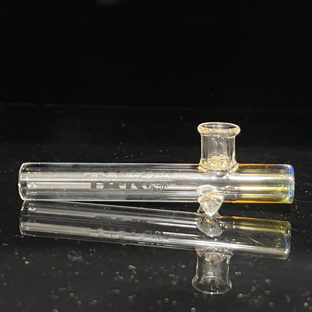 Silver Fume Shooter Glass Pipe Tako Glass   