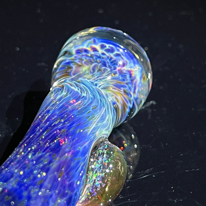 Purple Nebula Crushed Opal Chillum Glass Pipe Tako Glass   