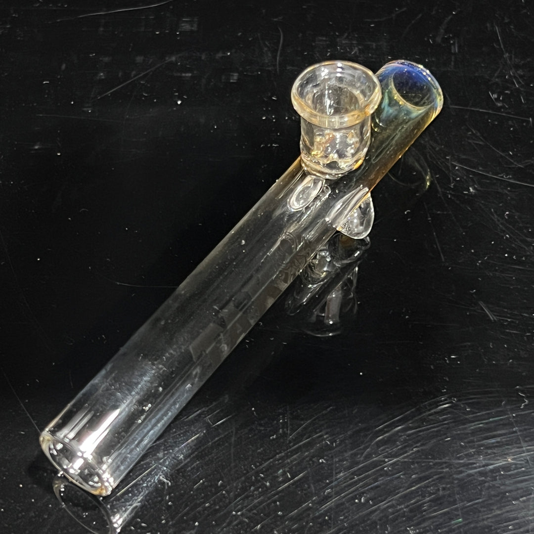 Silver Fume Shooter Glass Pipe Tako Glass   