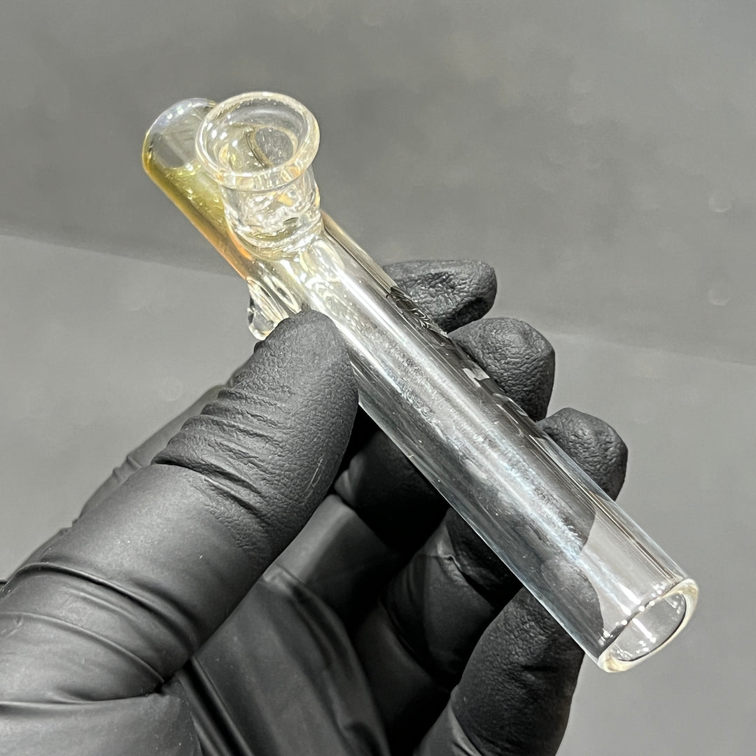 Silver Fume Shooter Glass Pipe Tako Glass   