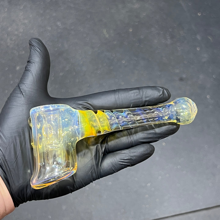 Gold Fumed Hash Hammer Glass Pipe Crondo Glassics