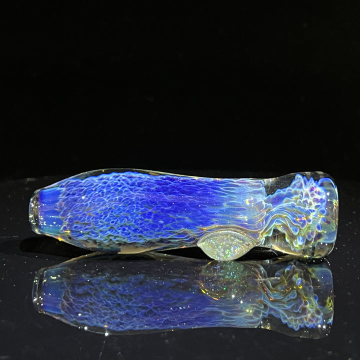 Purple Nebula Crushed Opal Chillum Glass Pipe Tako Glass   