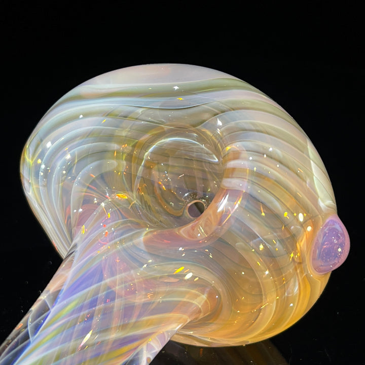 Thick Fume Pipe Pink Slyme Marble Glass Pipe Chuck Glass   