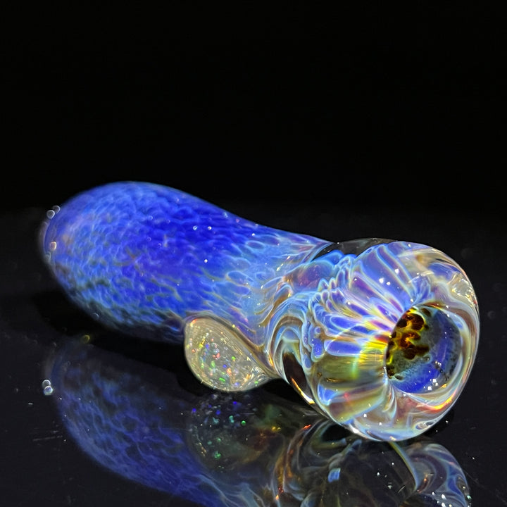 Purple Nebula Crushed Opal Chillum Glass Pipe Tako Glass   