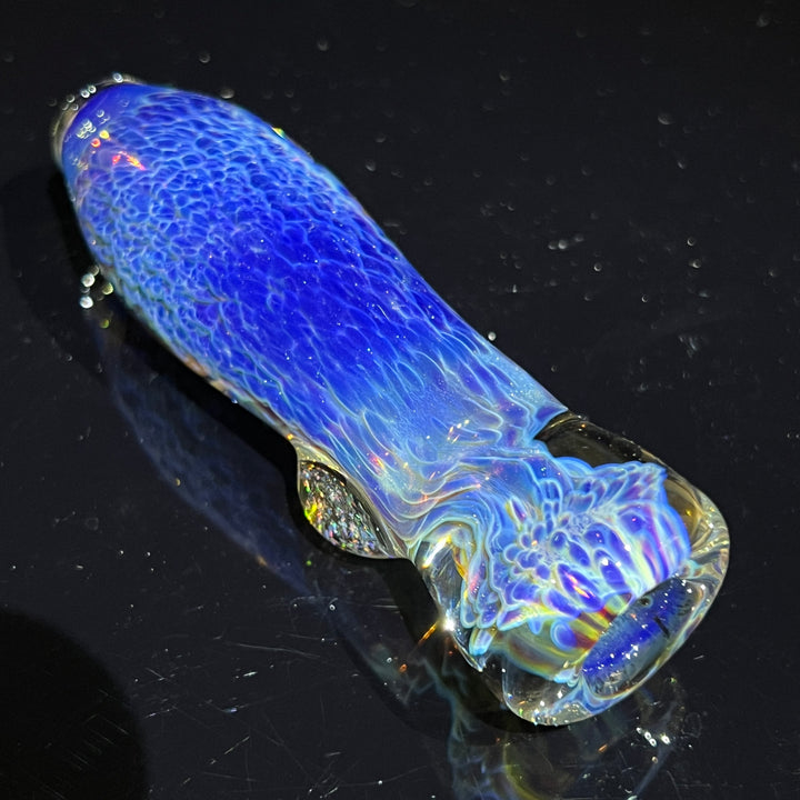 Purple Nebula Crushed Opal Chillum Glass Pipe Tako Glass   