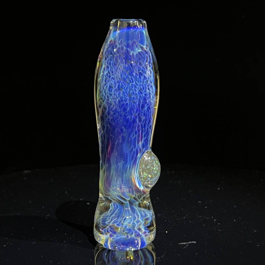 Purple Nebula Crushed Opal Chillum Glass Pipe Tako Glass   