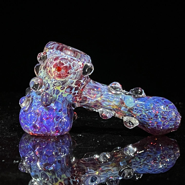 Purple Marble Hammer + Case Combo Glass Pipe TG   