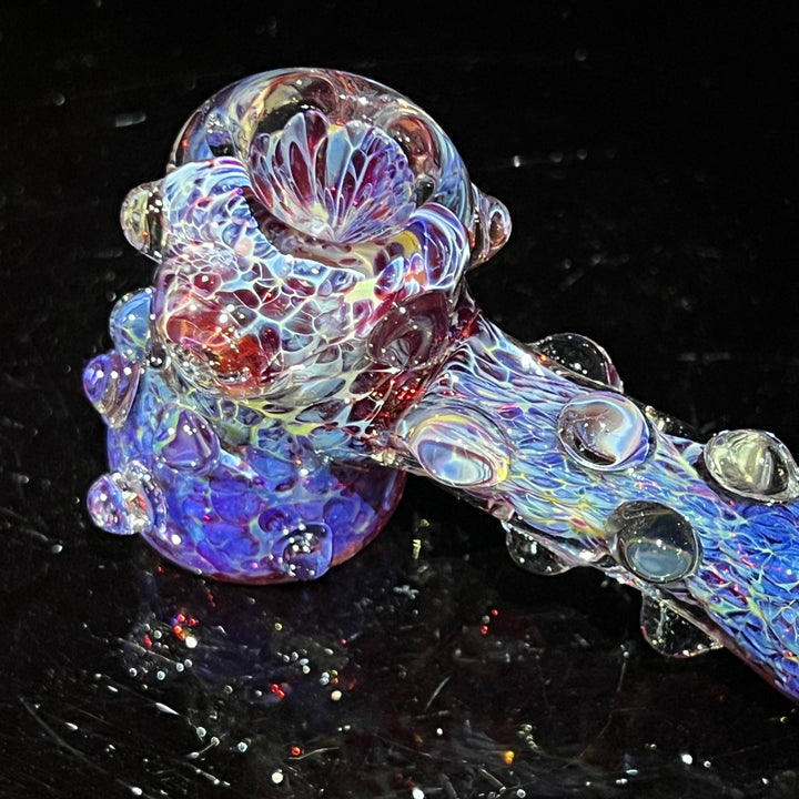 Purple Marble Hammer + Case Combo Glass Pipe TG   