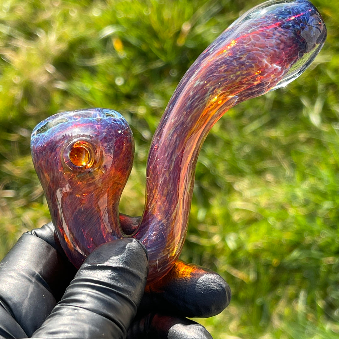 Purple Magic Sherlock Glass Pipe Beezy Glass   