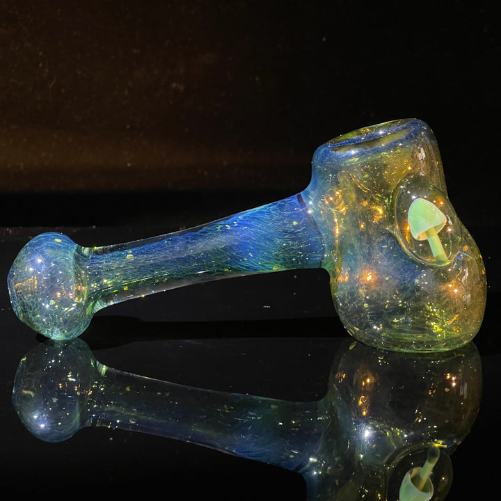 Green Mushroom Hammer Glass Pipe Beezy Glass   