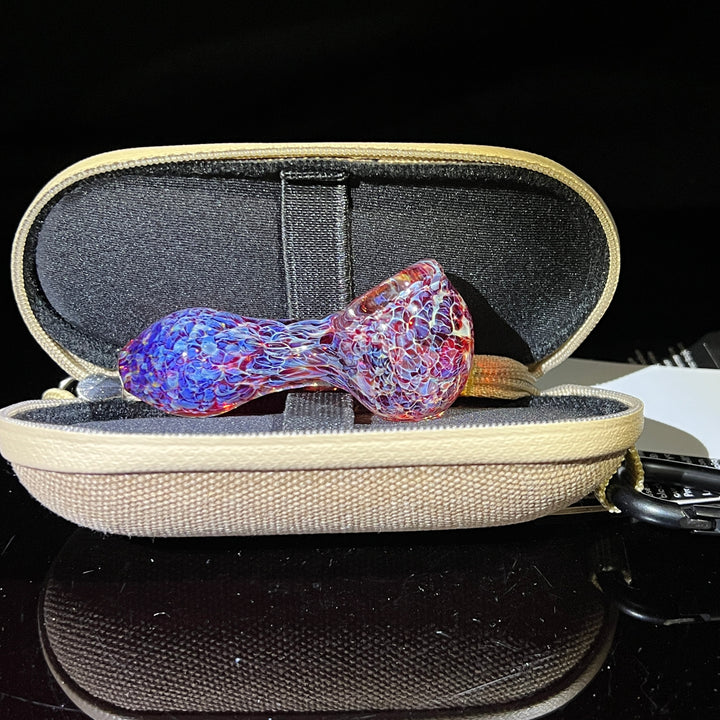 Purple Peanut Pipe + Case Combo Glass Pipe TG   