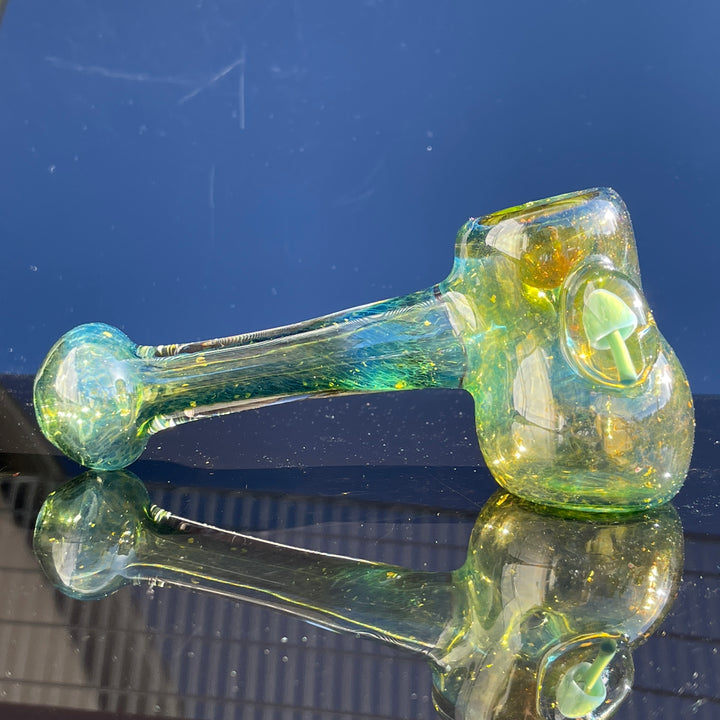 Green Mushroom Hammer Glass Pipe Beezy Glass   