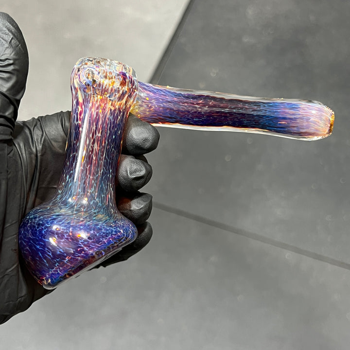 Thick Purple Sidecar Bubbler Glass Pipe Chuck Glass