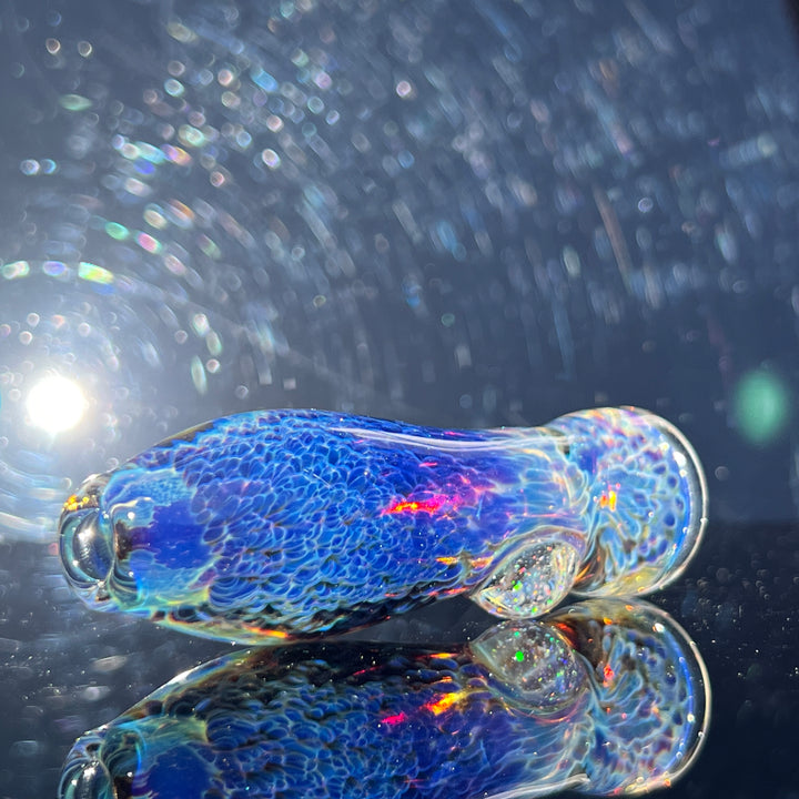 Purple Nebula Crushed Opal Chillum Glass Pipe Tako Glass   