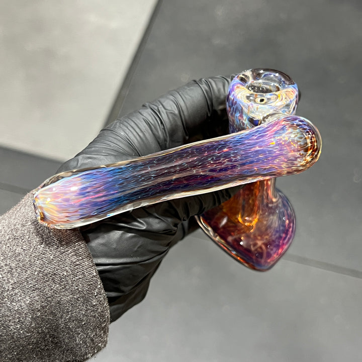 Thick Purple Sidecar Bubbler Glass Pipe Chuck Glass