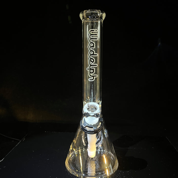 Illadelph Black Mini Beaker Bong Glass Pipe Illadelph Glass   