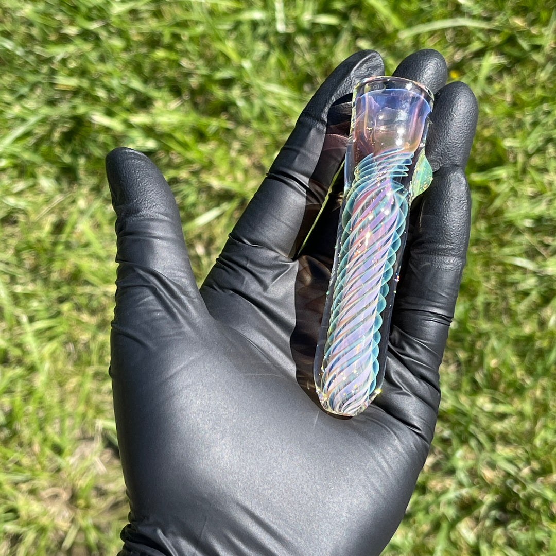 Thick Fume Chillum Glass Pipe Chuck Glass   