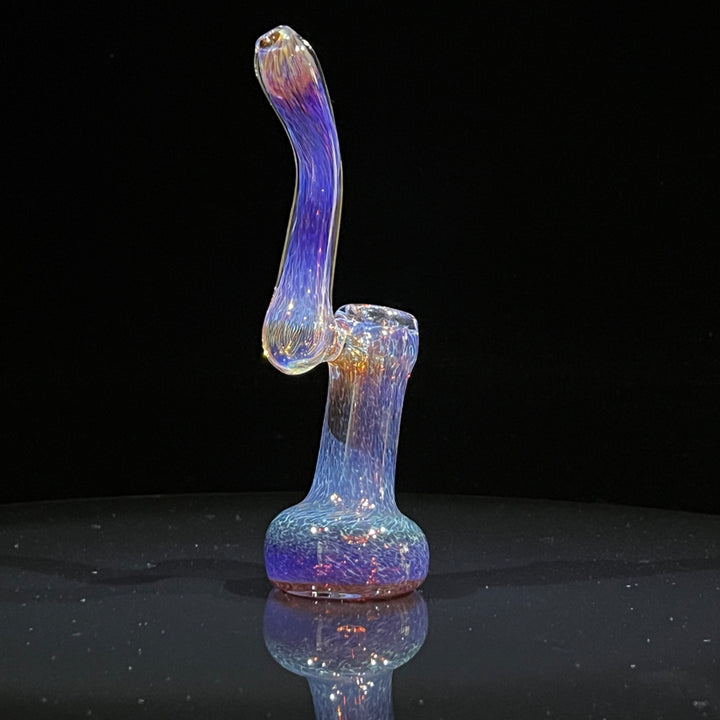 Thick Purple Sherlock Bubbler Glass Pipe Chuck Glass