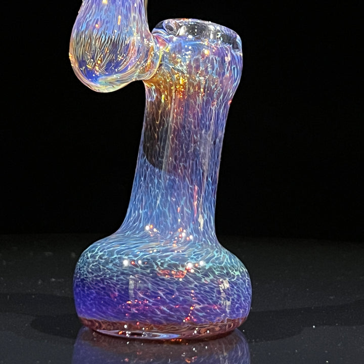 Thick Purple Sherlock Bubbler Glass Pipe Chuck Glass