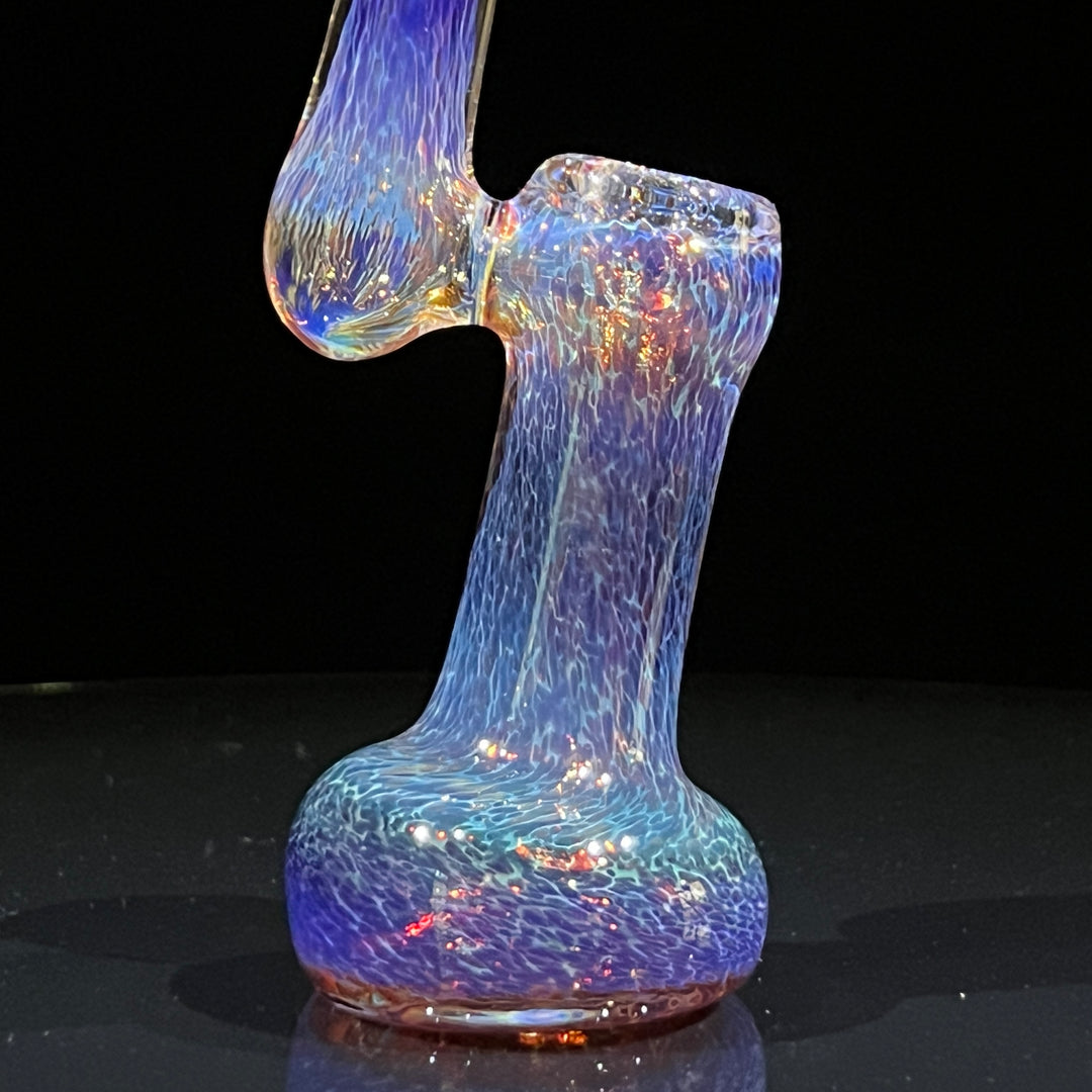 Thick Purple Sherlock Bubbler Glass Pipe Chuck Glass