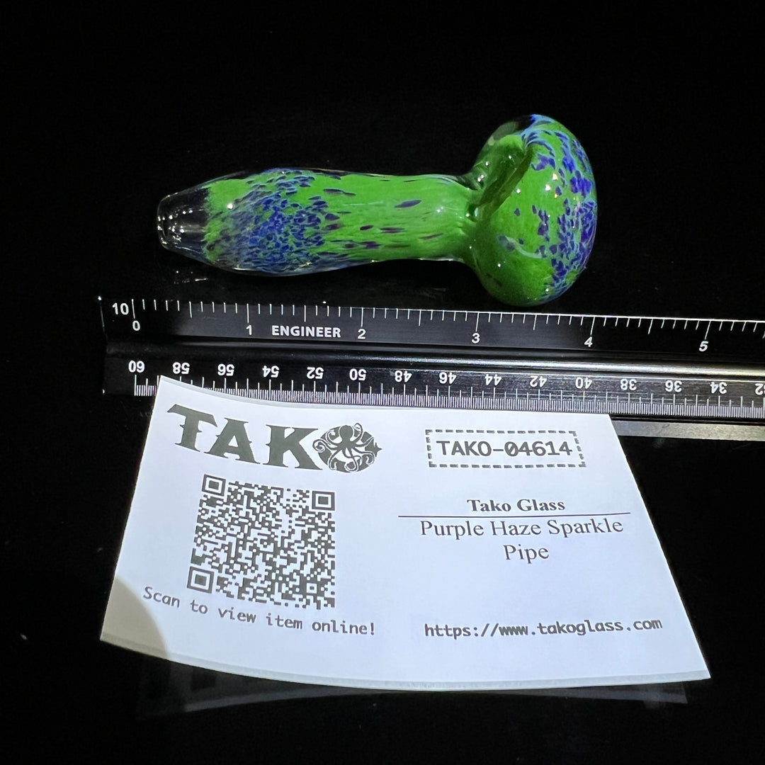 Purple Haze Sparkle Pipe Glass Pipe Tako Glass   