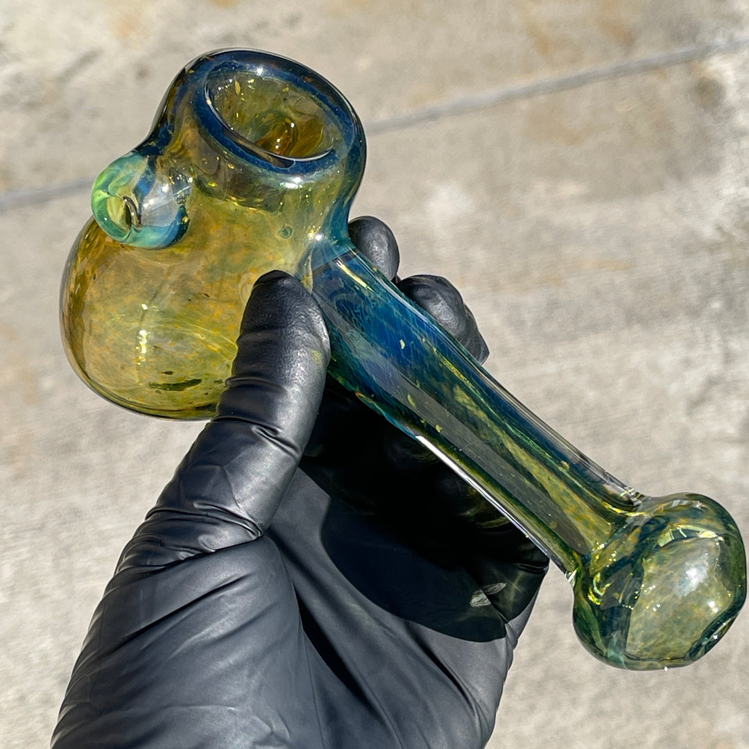 Green Mushroom Hammer Glass Pipe Beezy Glass   