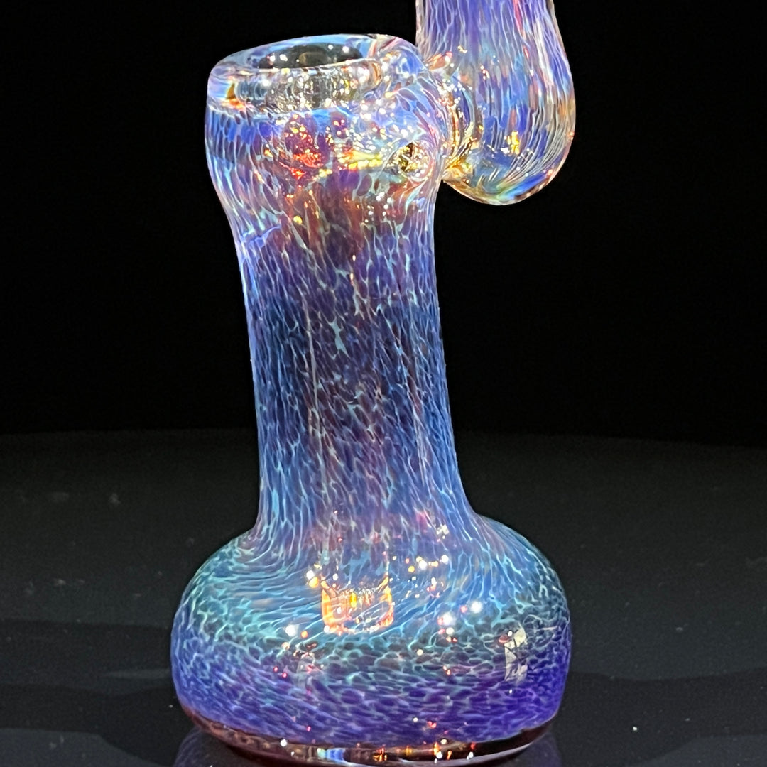 Thick Purple Sherlock Bubbler Glass Pipe Chuck Glass