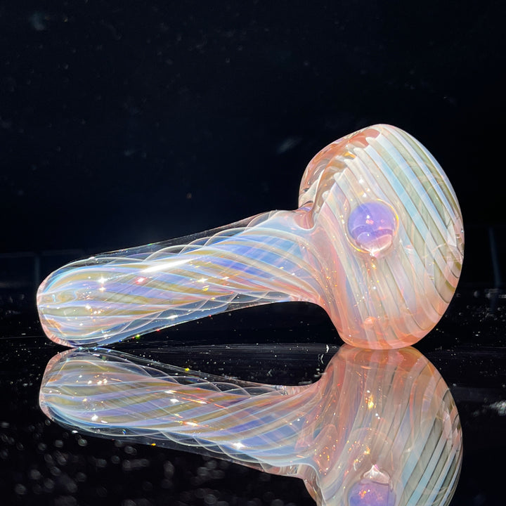 Thick Fume Pipe Pink Slyme Marble Glass Pipe Chuck Glass   