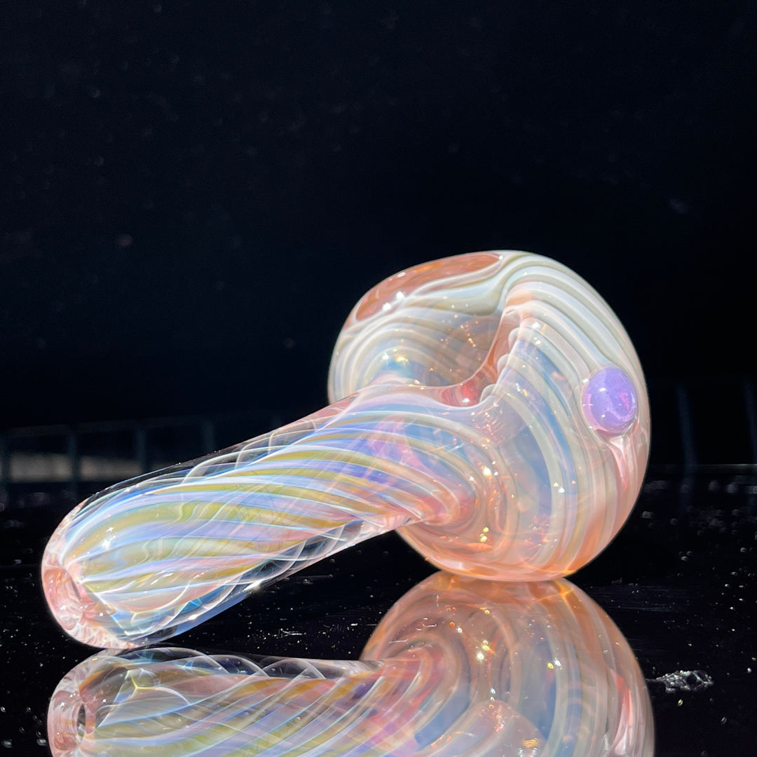 Thick Fume Pipe Pink Slyme Marble Glass Pipe Chuck Glass   