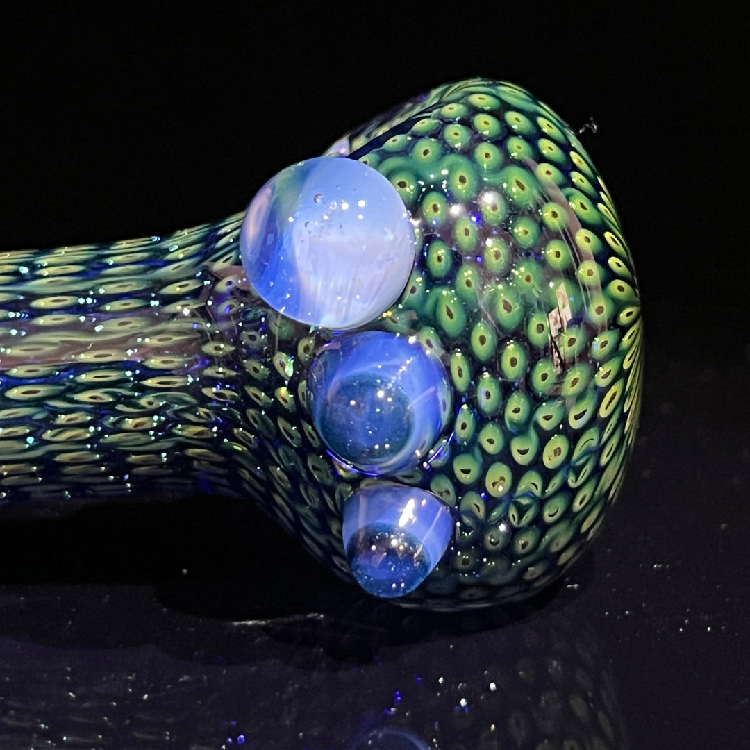 Snakeskin Spoon Large Glass Pipe Firekist Glass   