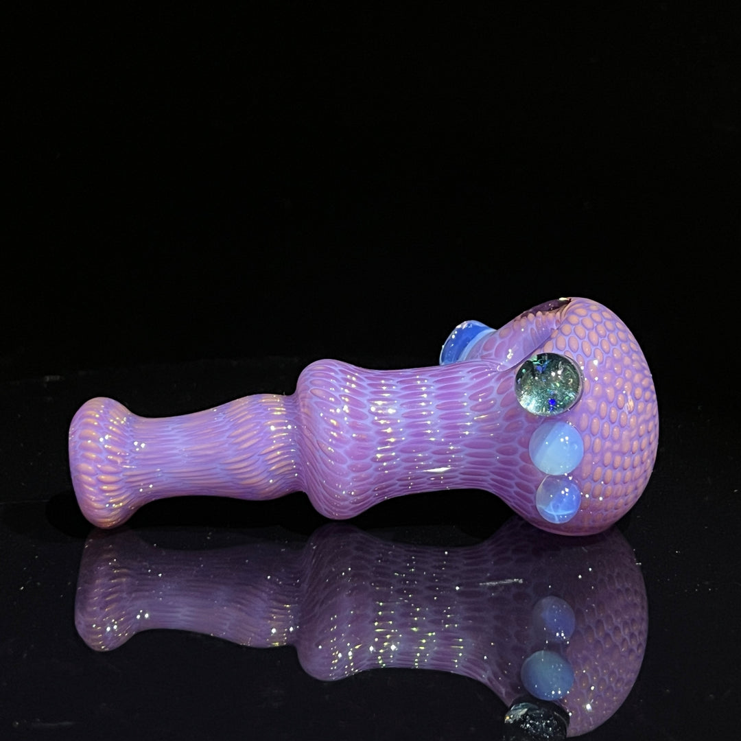 Snakeskin Spoon Large Glass Pipe Firekist Glass   