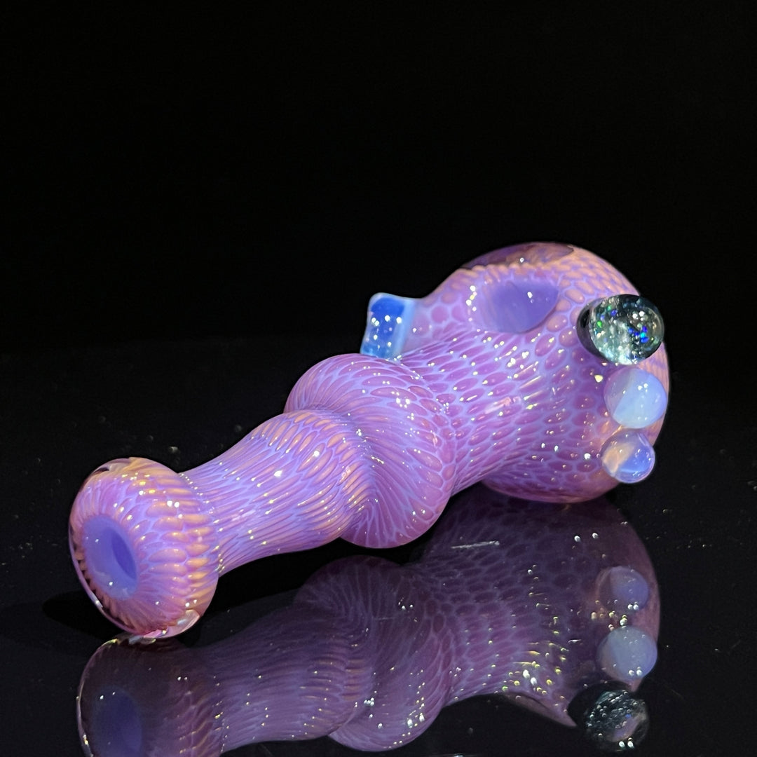 Snakeskin Spoon Large Glass Pipe Firekist Glass   