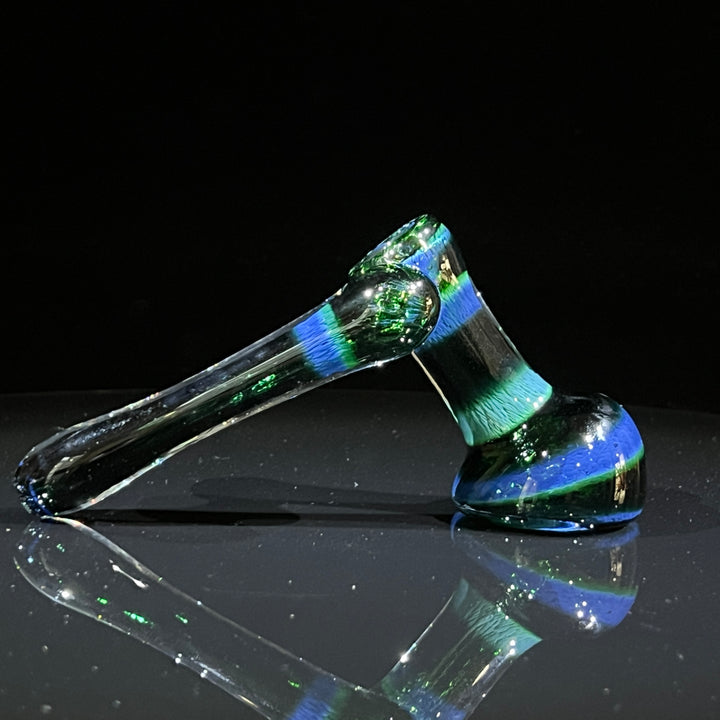 Thick Exp Green Sidecar Bubbler Glass Pipe Chuck Glass