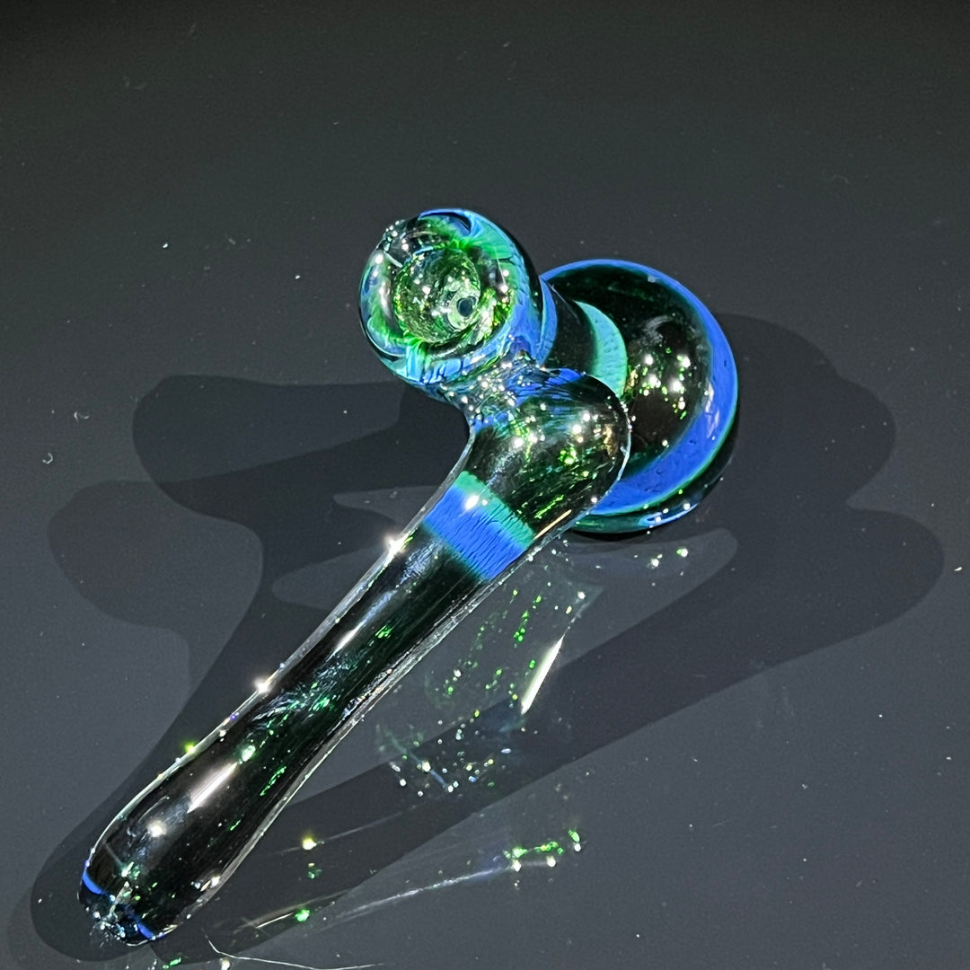 Thick Exp Green Sidecar Bubbler Glass Pipe Chuck Glass