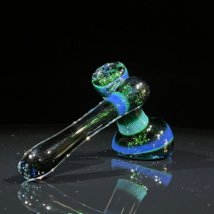 Thick Exp Green Sidecar Bubbler Glass Pipe Chuck Glass