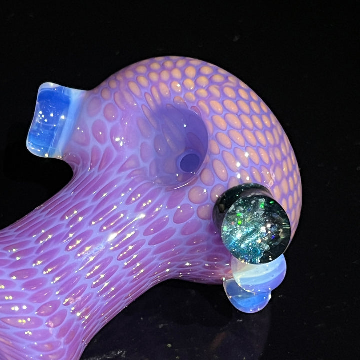 Snakeskin Spoon Large Glass Pipe Firekist Glass   