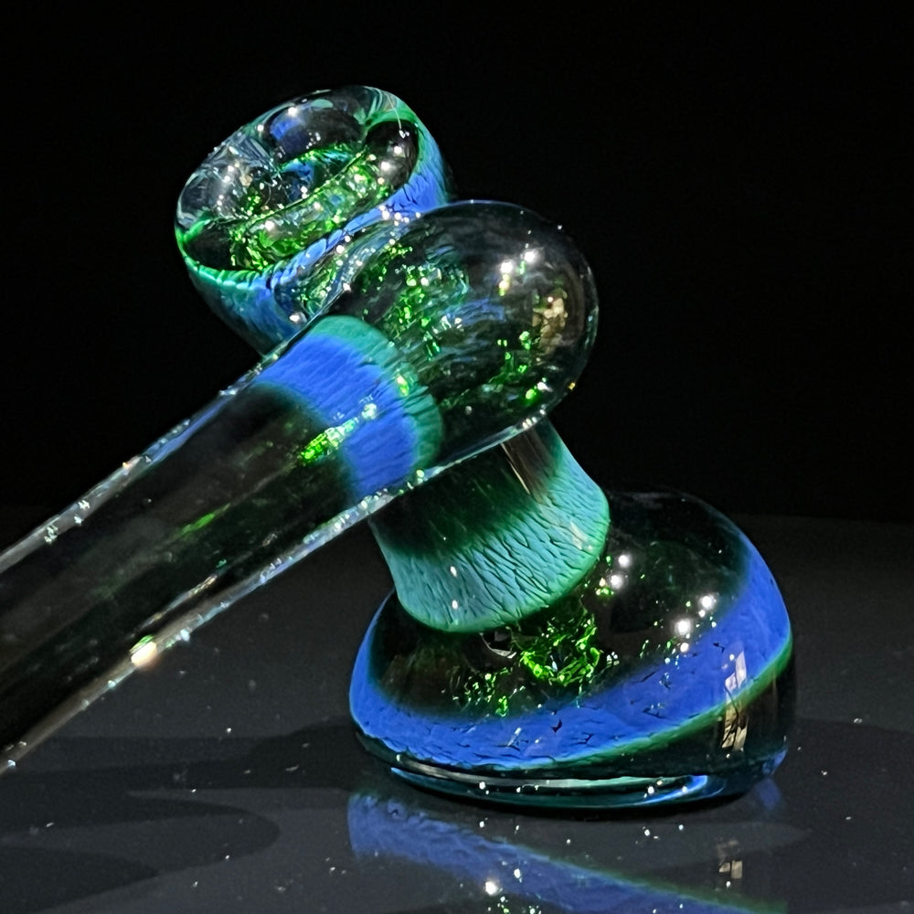 Thick Exp Green Sidecar Bubbler Glass Pipe Chuck Glass