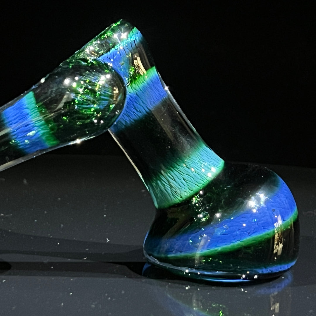 Thick Exp Green Sidecar Bubbler Glass Pipe Chuck Glass