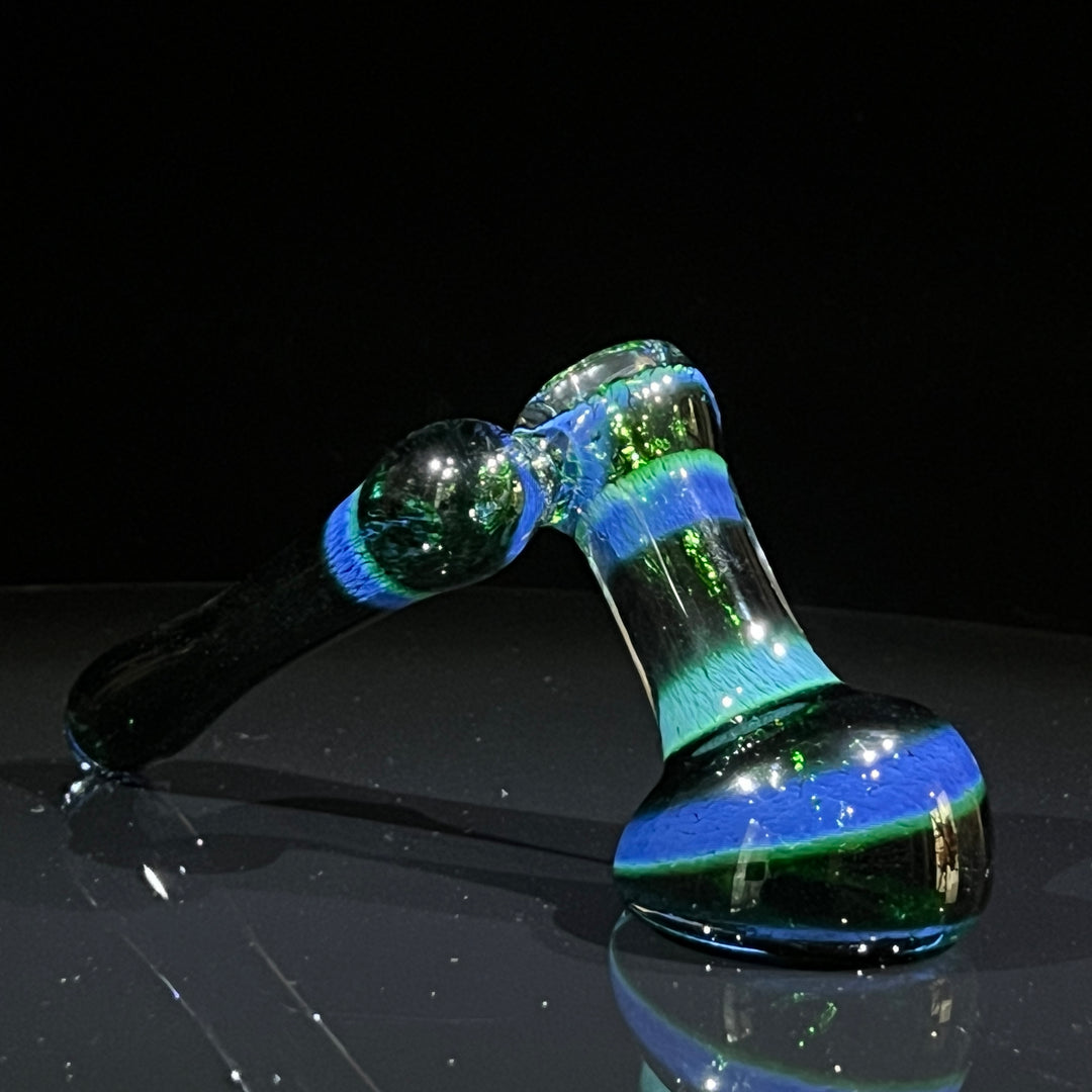 Thick Exp Green Sidecar Bubbler Glass Pipe Chuck Glass