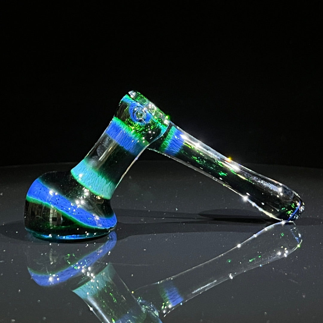 Thick Exp Green Sidecar Bubbler Glass Pipe Chuck Glass