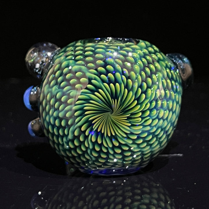 Snakeskin Spoon Large Glass Pipe Firekist Glass   