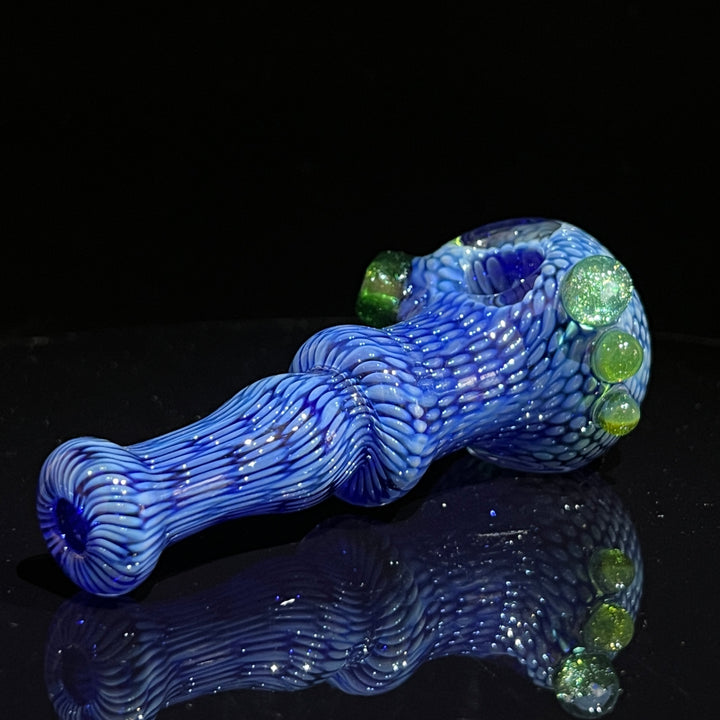 Snakeskin Spoon Large Glass Pipe Firekist Glass   