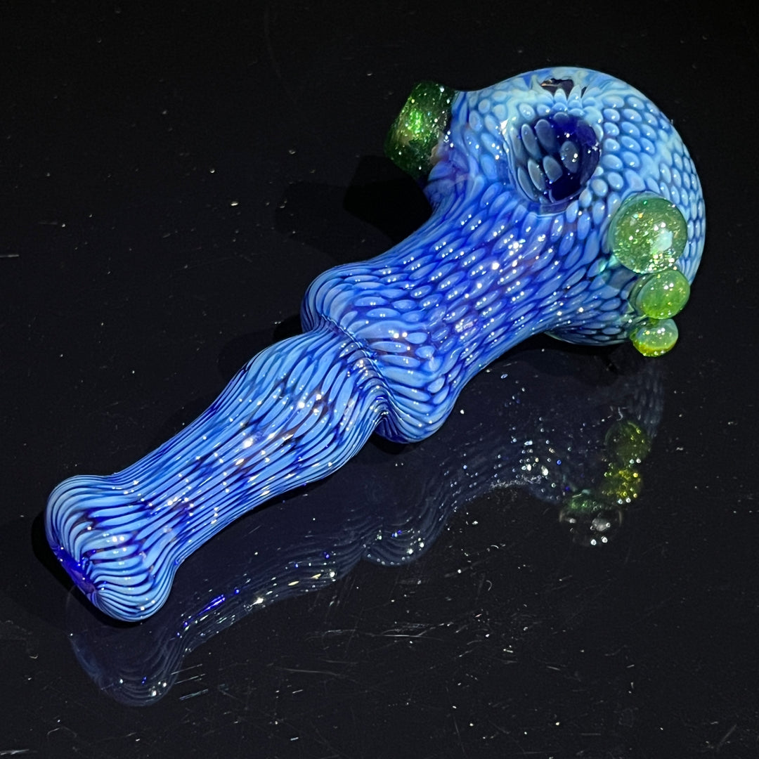 Snakeskin Spoon Large Glass Pipe Firekist Glass   