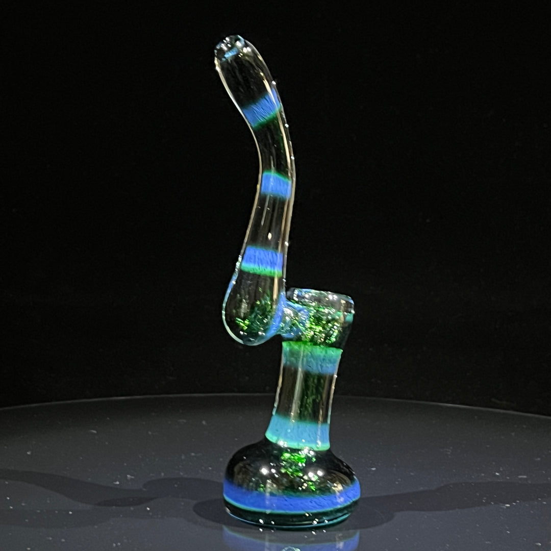 Thick Exp Green Sherlock Bubbler Glass Pipe Chuck Glass