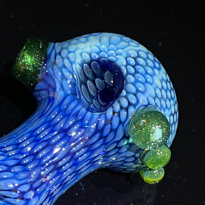 Snakeskin Spoon Large Glass Pipe Firekist Glass   