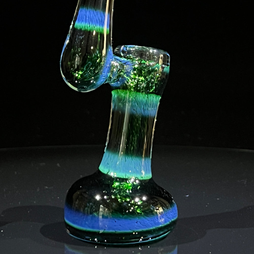 Thick Exp Green Sherlock Bubbler Glass Pipe Chuck Glass