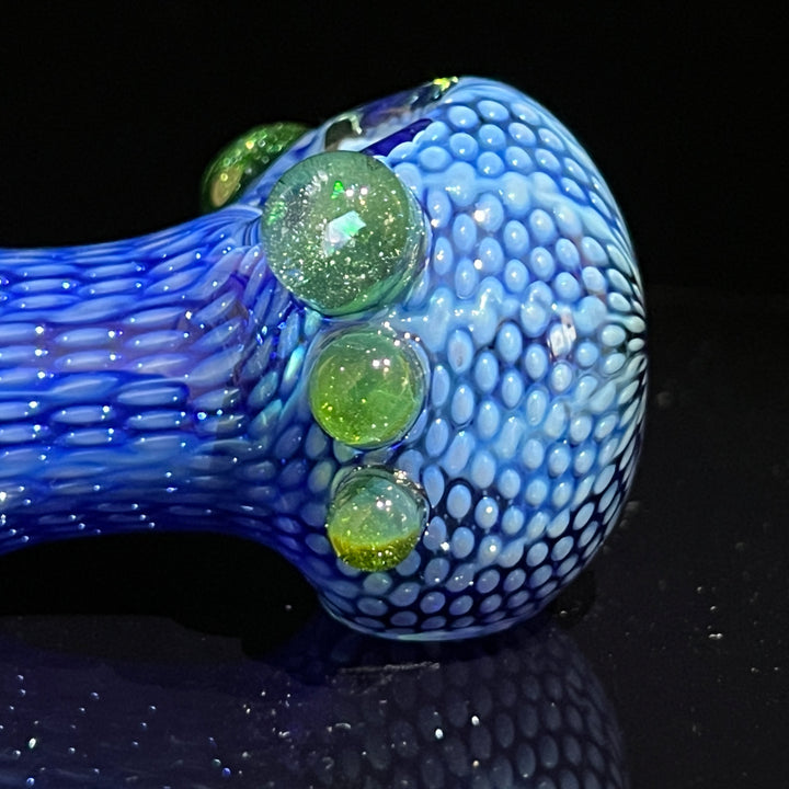 Snakeskin Spoon Large Glass Pipe Firekist Glass   