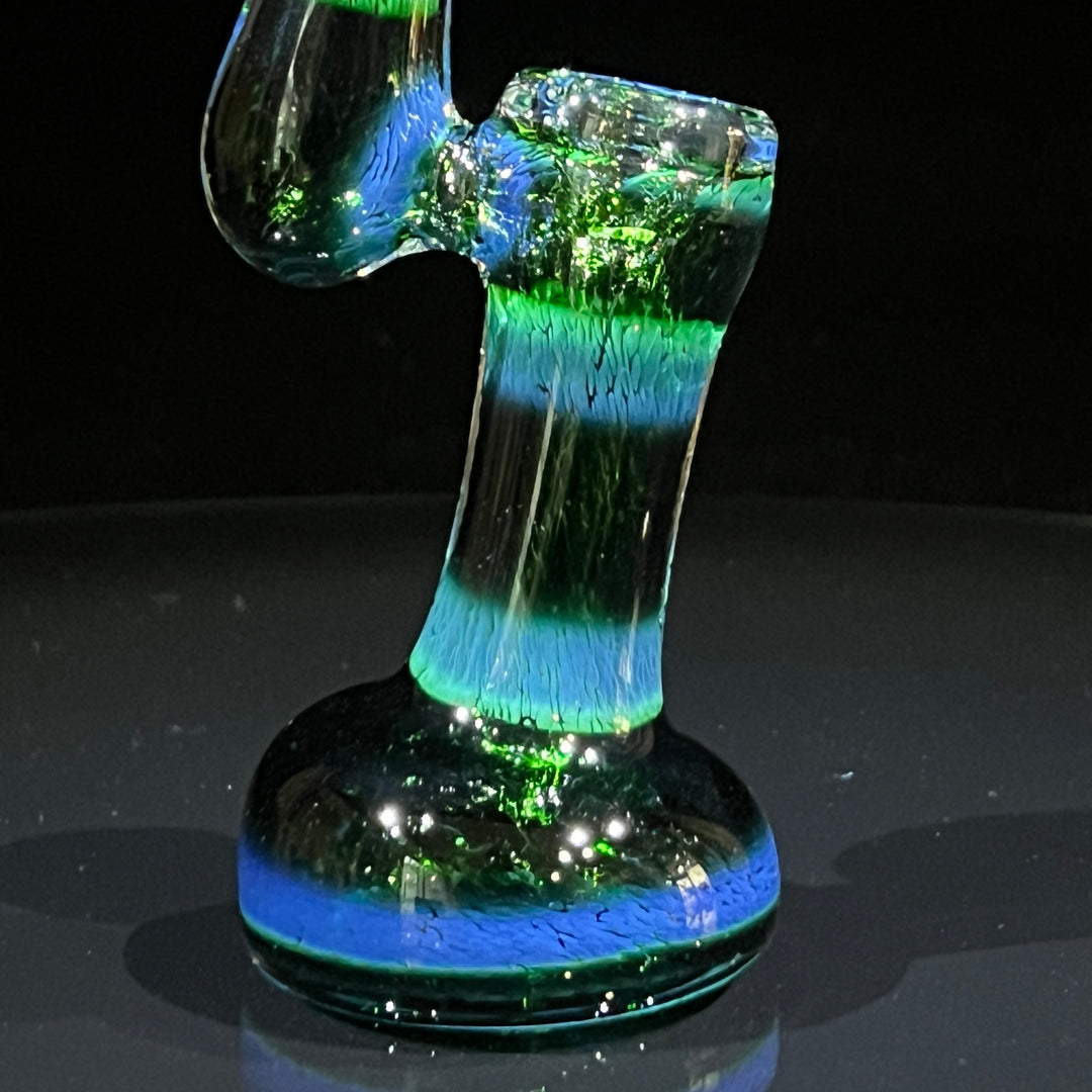 Thick Exp Green Sherlock Bubbler Glass Pipe Chuck Glass