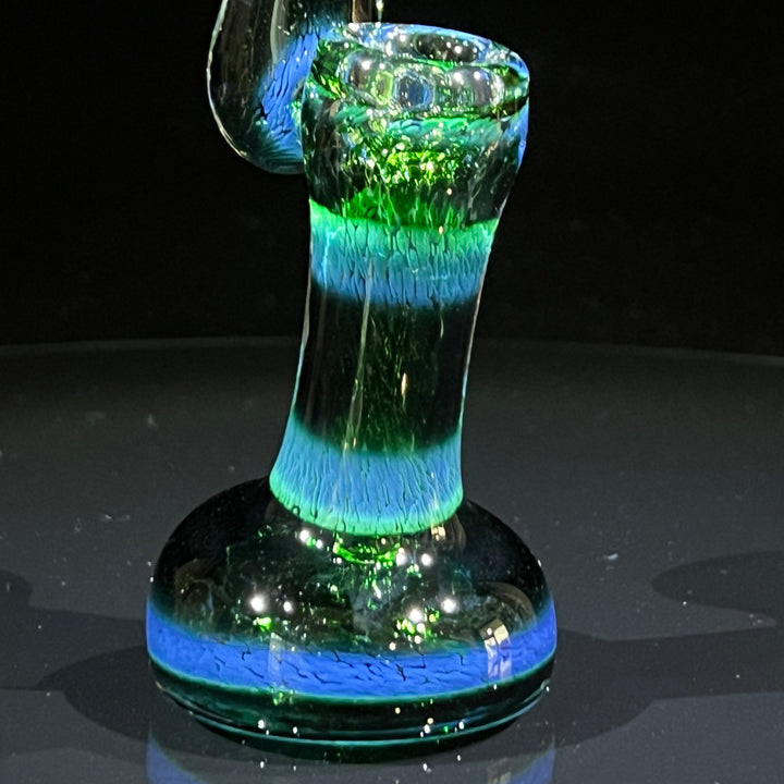 Thick Exp Green Sherlock Bubbler Glass Pipe Chuck Glass