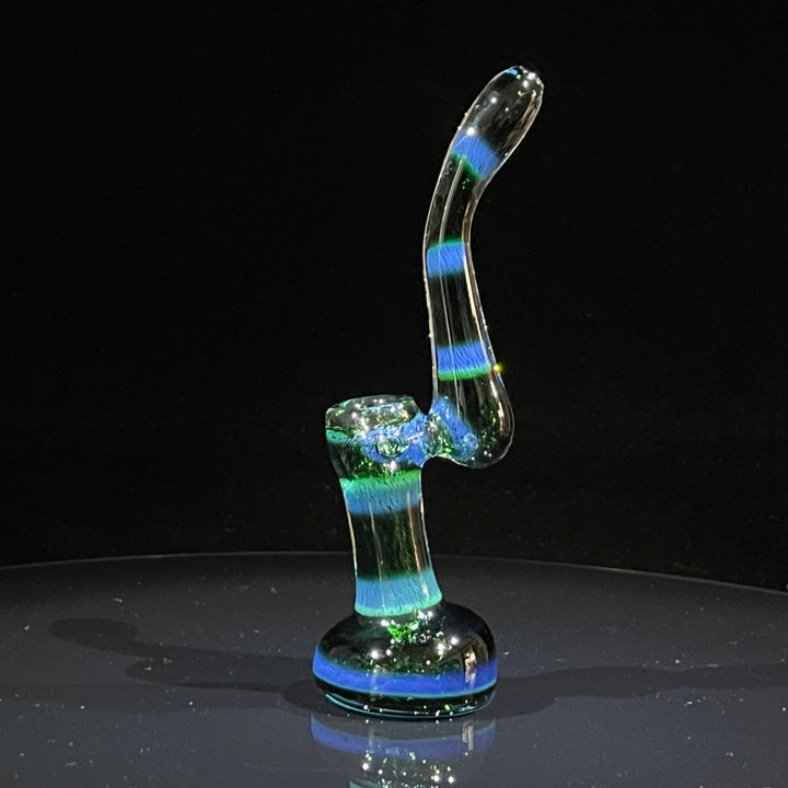 Thick Exp Green Sherlock Bubbler Glass Pipe Chuck Glass